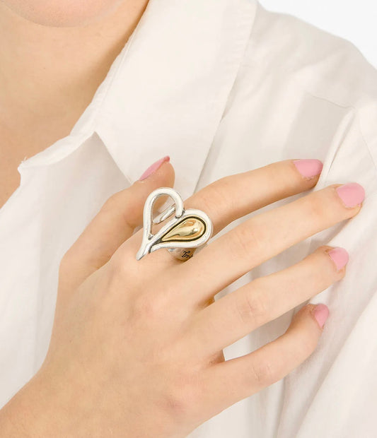 Yellow Heart Ring, by Tralalá