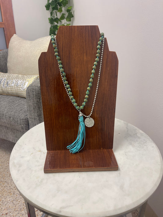 Blue-green necklace