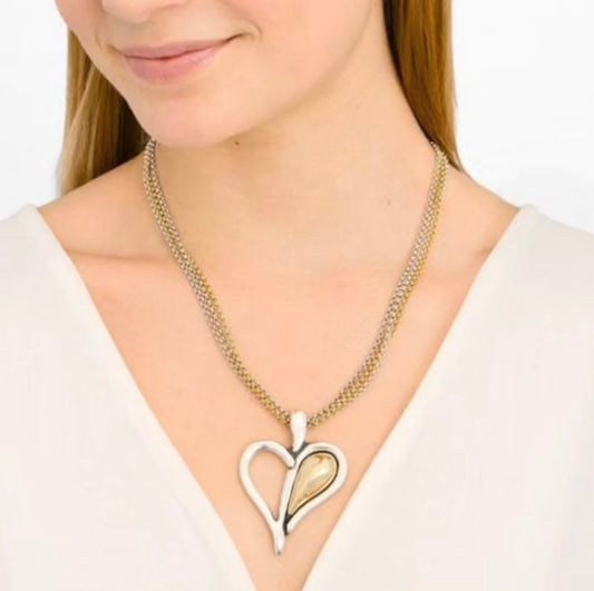 Yellow Heart Necklace, by Tralalá